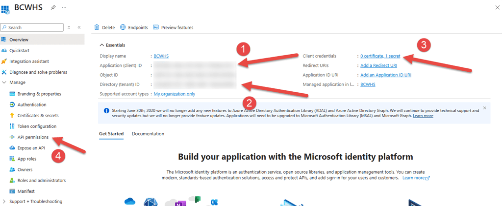 Black Cat White Hat Security - Azure App Registration